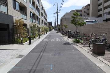 敷地南側の前面道路
