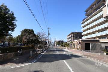 敷地南側の前面道路
