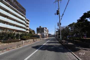 敷地南側の前面道路