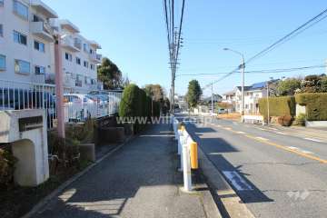 敷地北側の前面道路