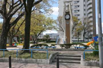 敷地の東側に『白金公園』があります。
