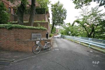 敷地西側の前面道路