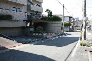 敷地北側の前面道路(東側から)
