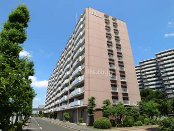 矢田川パークハウスB棟の外観（南東側から）