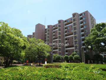 矢田川パークハウスB棟の外観（北西側から）