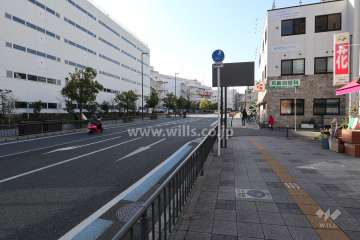 敷地の前面道路(東側から)