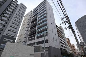グランアッシュ江坂の外観(北東側から)