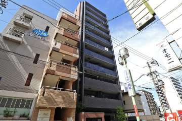 オープンレジデンシア名古屋栄estの外観（南西側から）