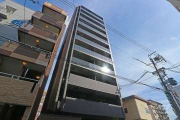 オープンレジデンシア名古屋栄estの外観（南西側から）