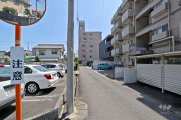 敷地北側の前面道路