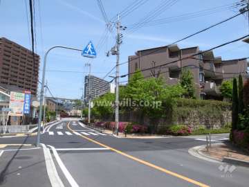 敷地北西側の道路（南西側から）