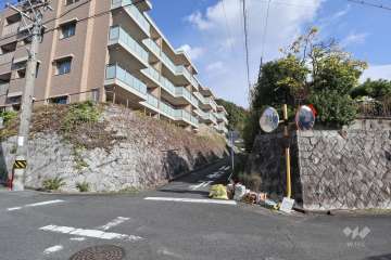 敷地南東側の前面道路