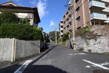 敷地南西の前面道路