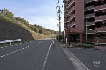 敷地北東側の前面道路
