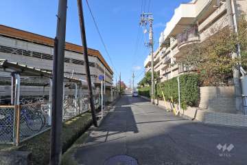 敷地南側の前面道路