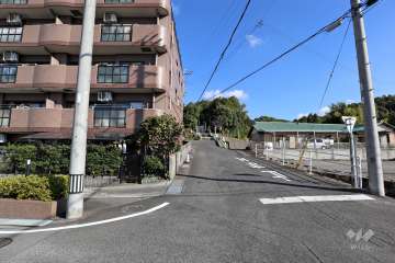 敷地東側の前面道路