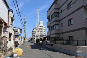 敷地南西側の前面道路