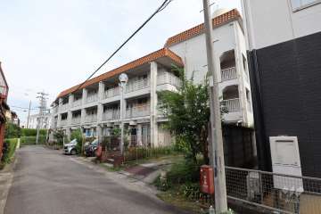 サンハイツ朝宮の外観（北西側から）