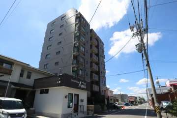 シャトー鳥居松3の外観（北東側から）