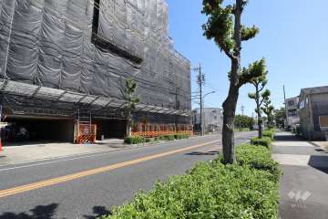 敷地南側の前面道路