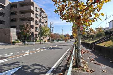 敷地南側の前面道路