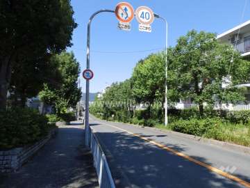 敷地南西側の前面道路