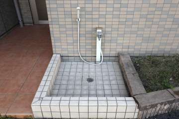 ペット足洗い場