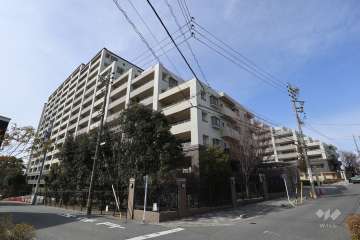 プレシアスシティ・ザ・シーズンズD棟の外観（東から）