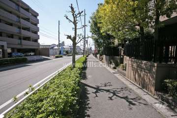 敷地南側の前面道路