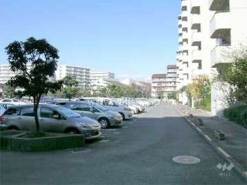敷地内の平面駐車場