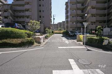 敷地東側の前面道路