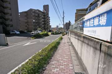 敷地北側の前面道路