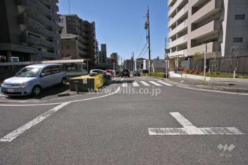 敷地南側の前面道路(東側から)