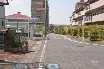 敷地南側の前面道路