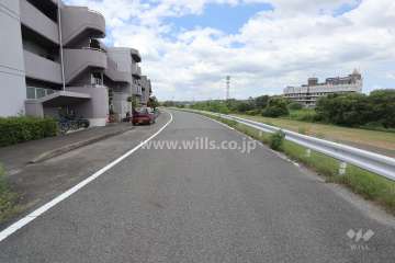 敷地北側の前面道路（東側から）