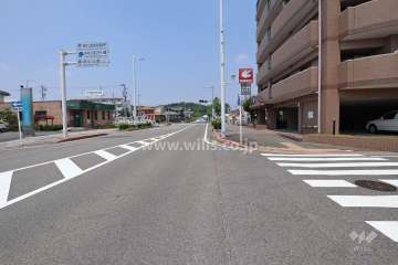 敷地西側の前面道路（南側から）