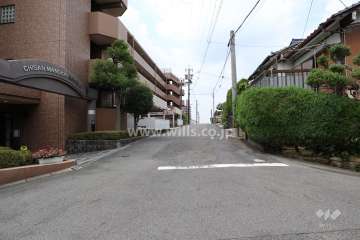 敷地北側の前面道路（東側から）