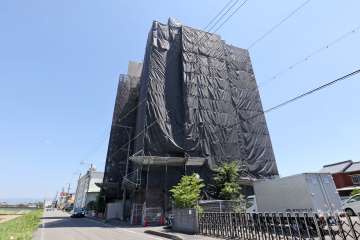 尾張旭東山コーポラスの外観（北西側から）