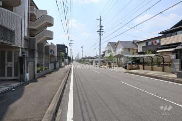 敷地北側の前面道路（東側から）