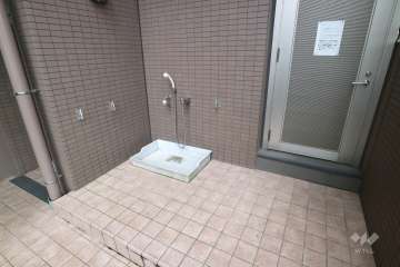 ペット用の足洗い場