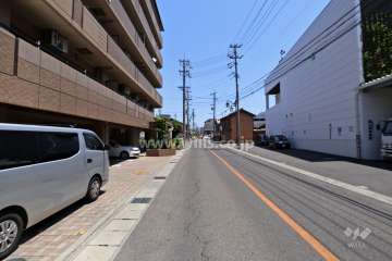 敷地南側前面道路（西側から）
