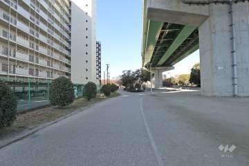 敷地北側の前面道路