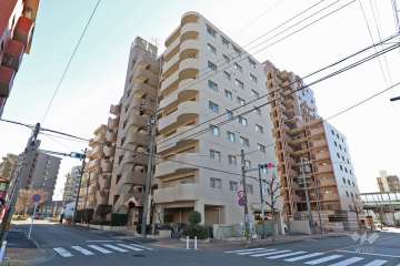 アメニティ築地の外観（北側から）