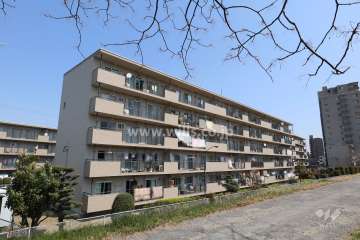 長栄住宅7号棟の外観（南西側から）