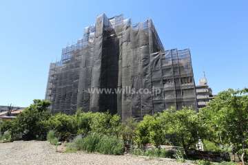 ライオンズマンション小幡西城の外観（南東側から）　※2019年5月現在大規模修繕工事中