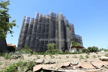 ライオンズマンション小幡西城の外観（南西側から）　※2019年5月現在大規模修繕工事中