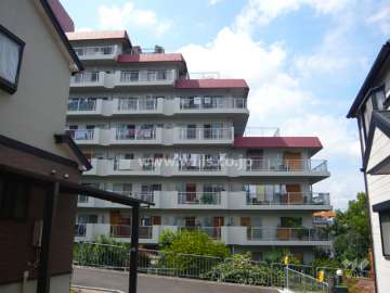 千里レックスマンションB棟の外観（西側から）