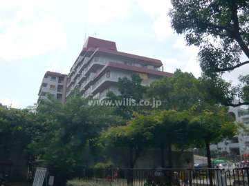 千里レックスマンションB棟の外観（北側から）