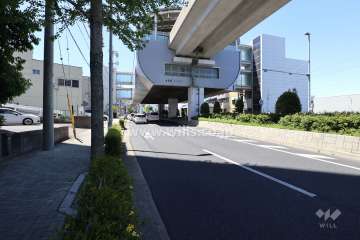 敷地西側の前面道路（北側から）