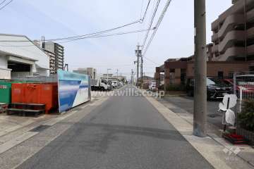 敷地北側前面道路（西側から）